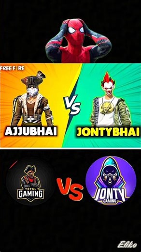 Ajju bhai 1vs1 jonty bhai 😱 #freefire #Shorts