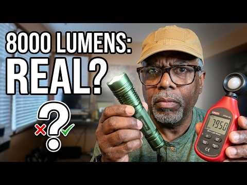 This $25 Flashlight Claims 8000 Lumens - No BS?