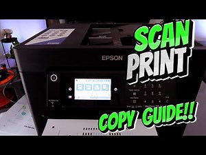 How To SCAN, PRINT and COPY With EPSON All-In-One Printer