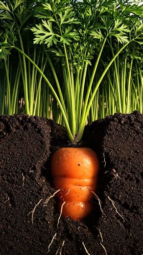 Carrot Growth Timelapse: From Tiny Seed to Full Harvest 🥕🌱