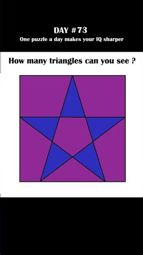 How many triangles are there in the figure ? 🔥🧠 #maths
