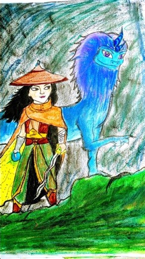 🐲Raya and the Last Dragon Drawing ✨ #shorts #viral #trending #drawing #art #viralvideo #dragon