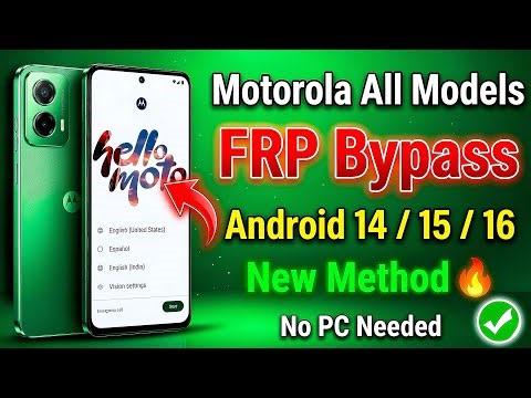 “Motorola FRP Bypass 2026 🔓 | Unlock Google Account Without PC (Easy Step-by-Step Guide)”
