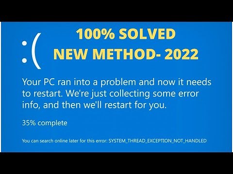 ✅100% Fixed Your PC/Device Ran Into a Problem And Needs To Restart | Blue Screen Of Death Windows10