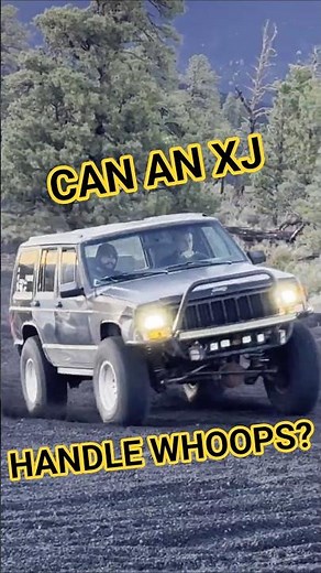 Jeep Cherokee XJ Through WHOOPS! #cinders #flagstaff #gopro #prerunner #jeep #xj #cherokee #whoops