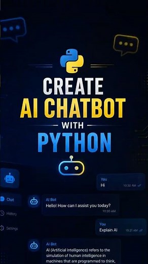 Build your own AI chatbot with Python! 🤖🐍