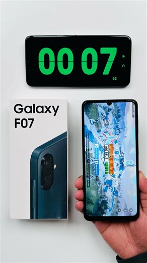 Samsung Galaxy F07 BGMI Game App Open Speed Test #shorts