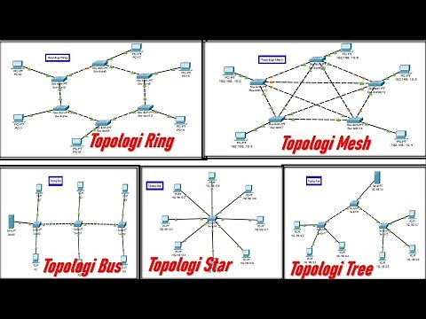Point To Point Bus Ring Star Tree Mesh Hybrid Network Topology Simulation