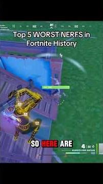 Top 5 WORST NERFS in Fortnite History