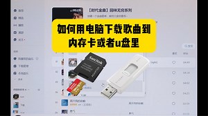 如何用电脑下载歌曲到内存卡或者u盘里