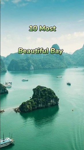 10 most beautiful bays in the world #nature #short #ytshorts #travel