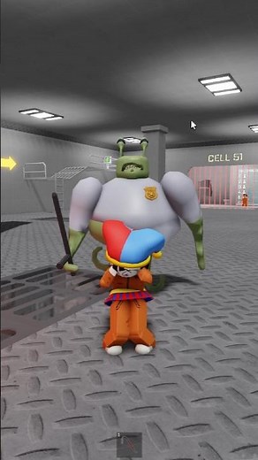 PRISON RUN JUMPSCARES WITH POMNI! 😱👻 (Roblox Obby)
