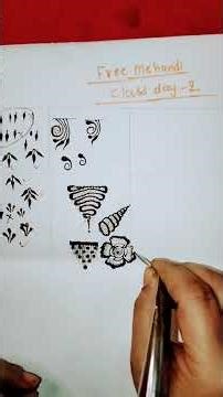 free Mehandi class date -2#step by step basic mehndi design#art #