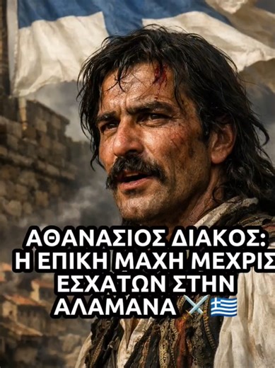 9.000 vs 1.500. ⚔️ Η μάχη ήταν άνιση, αλλά ο ήρωας ήταν αθανατος. Ο Αθανάσιος Διάκος δεν επέλεξε την υποχώρηση, επέλεξε την αιωνιότητα. Στη γέφυρα της Αλαμάνας, οι νέες Θερμοπύλες βάφτηκαν με αίμα και η απάντηση του στον θάνατο έγινε ο εθνικός μας όρκος: