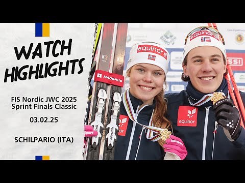 Highlights FIS Nordic JWC 2025 Schilpario (ITA) - Juniors Sprint Finals Classic | FIS Cross Country