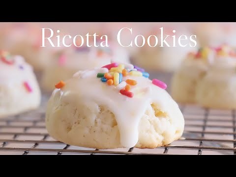 Ricotta Cookies | How to make Farmers Cheese Cookies | Holiday Cookies with Rainbow Sprinkles