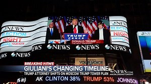 19K views · 160 reactions | GIULIANI’S CHANGING TIMELINE: Pres. Donald J. Trump's personal attorney Rudy Giuliani continues to shift his story when it comes to discussions about building a Trump Tower in Moscow and when they occurred – with Giuliani now calling his comments “hypothetical.” Kyra Phillips reports. https://abcn.ws/2HmpG8Y | ABC World News Tonight with David Muir | Facebook