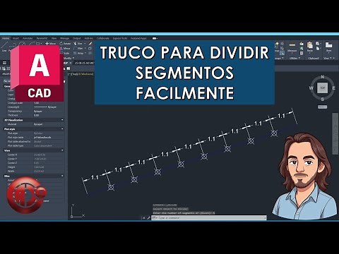 DIVIDE, AutoCAD 2D COMANDO, dividir una trayectoria en segmentos iguales.