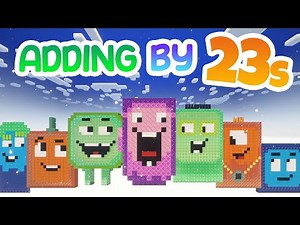 Adding by 23s Song | Numberblocks Math Songs | Numberblocks Minecraft Building | Counting by 23s
