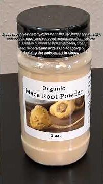 Black maca and Maca root powder