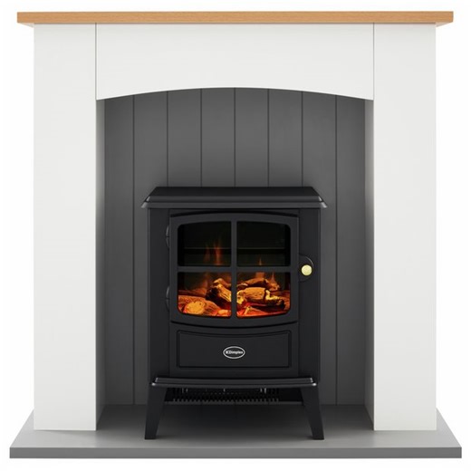 Buy Dimplex Oakmead 2KW Optiflame Electric Fire Suite - Black | Electric fires | Argos
