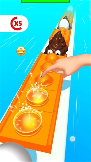 POOP vs EGG! The Funniest 3D ! 🤣💩🥚 Pop Runner 3D Fun #gaming #shorts #shortfeed #viralshorts