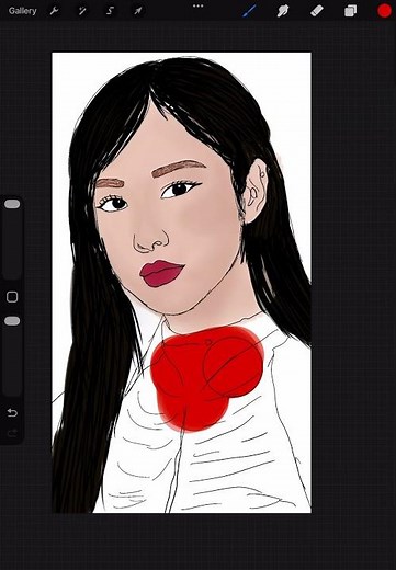 Rose drawing in procreate # art and drawing 197