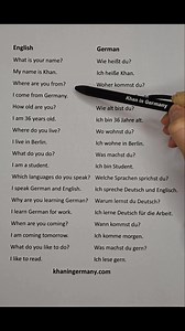 16K views · 344 reactions | Questions & Answers  #germanlanguage #deutschkurs #germanlanguageschool #learngermanonline #deutschlernen #learninggermanisfun #learninggermanlanguage #deutschschule #deutschfüranfänger #deutschsprache | Khan in Germany | Facebook