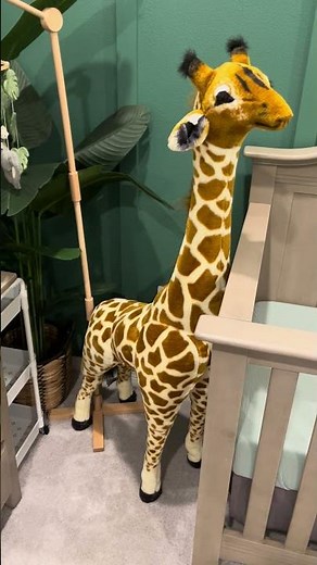 Melissa & Doug Giant Giraffe - Lifelike Stuffed Animal (over 4 feet tall) - Nursery baby room