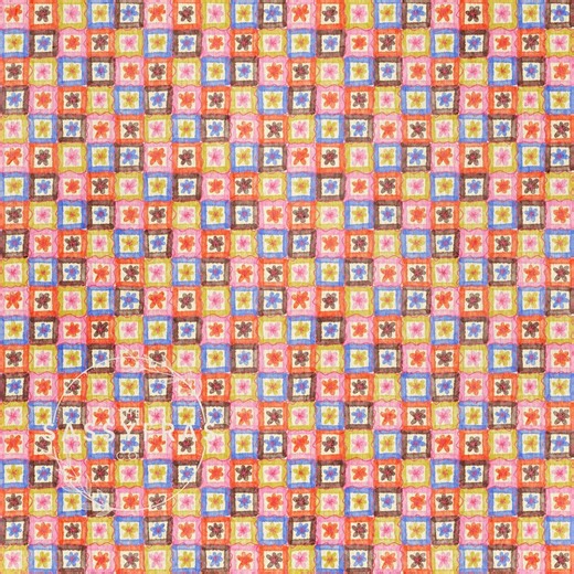 Retro Floral Quilt Seamless Pattern | Grandmillennial Digital Paper | 70's Vintage Checkerboard Ditsy Flowers - Etsy