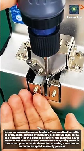 More professional assembly with an automatic screw feeder
