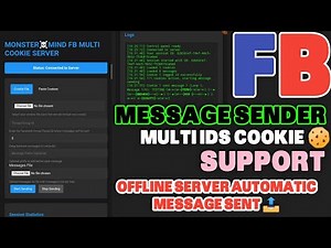 Facebook multi cookies convo offline server 2026|| Fb message sender 2026