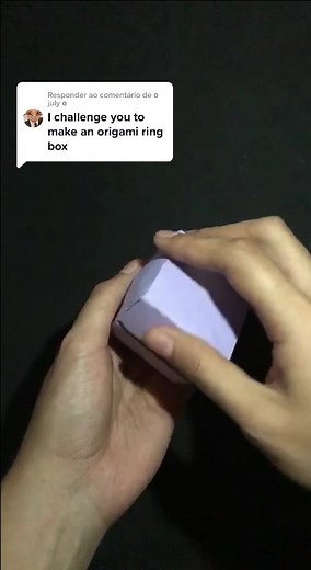 Respondendo a @ʚ july ɞ Origami ring box - Paper Measurements: 15x15cm (6x6in)/14x14cm (5.5x5.5in)/13.5x13.5cm (5.3x5.3in)/12x5cm (4.5x2in) #diy #papercraft #handmade #craft #origami #handcraft #ring #box #ringbox #crafts #crafting #crafter