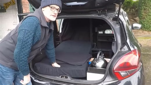 I turned my hatchback into a fully loaded 'stealth camper' in just 20 minutes