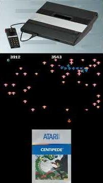 Centipede (1983) 🐛 Atari 5200 | O arcade que dominou os anos 80! #shorts