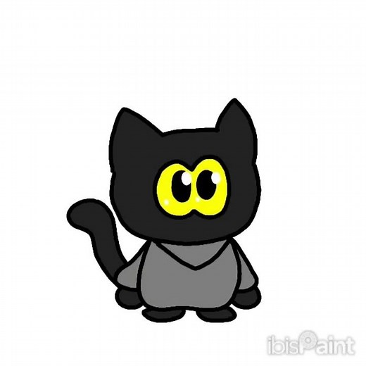 IbisPaint X animation test (Magic Cat Academy Momo meows)