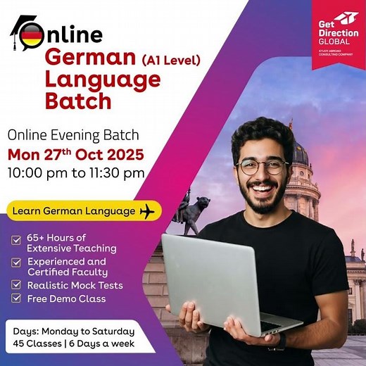 Learn German Online | A1 Level German Language Course | Join Now | Get Direction Global