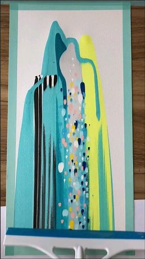 Stunning Swipe Art: Watch as Colors Collide with This Mesmerizing Squeegee Painting Technique!