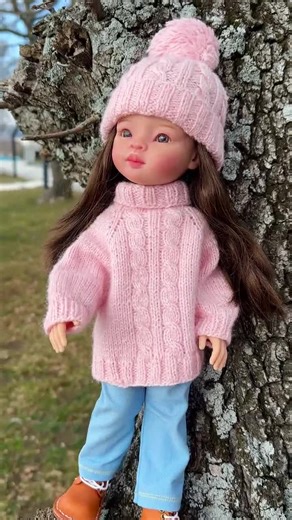 Doll Sweater & Hat KNIT PATTERN: Paola Reina, Ruby Red (PDF) - Etsy