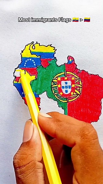 Draw Flag Map of Ecuador 🇪🇨 #ecuador
