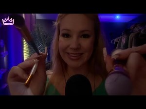Brushing your face & hand movements 😴💤 | Dark ASMR | Sleep ASMR