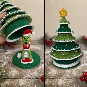 Crochet Christmas Tree Pattern: Amigurumi Holiday Decoration With Hidden Surprise (PDF Pattern) - Etsy
