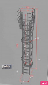 Ladder system @boilertecnical6423 Boiler Tecnical @top fans #industrialtech #manufacturing #engineeringlife #heavyengineering #boileroperator | Boiler Tecnical