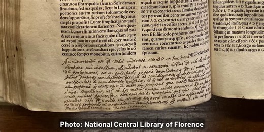 Moment of Science: Discovery of Galileo’s notes opens window into astronomy history