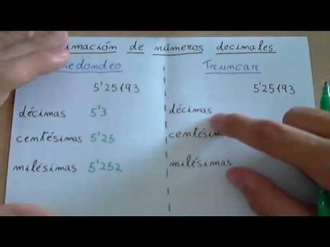 Redondear y truncar números decimales