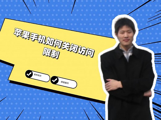 苹果手机如何关闭访问限制