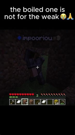 do NOT play the boiled one😭 #minecraft #minecrafthorror