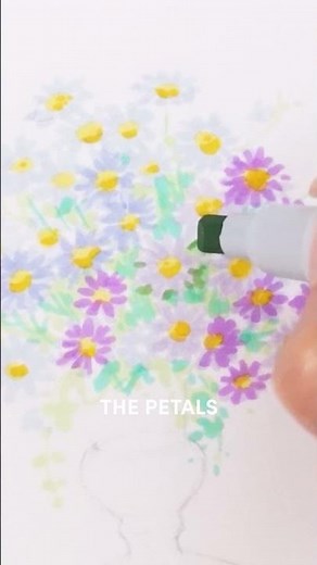How to Draw Daisies using Toshare Markers