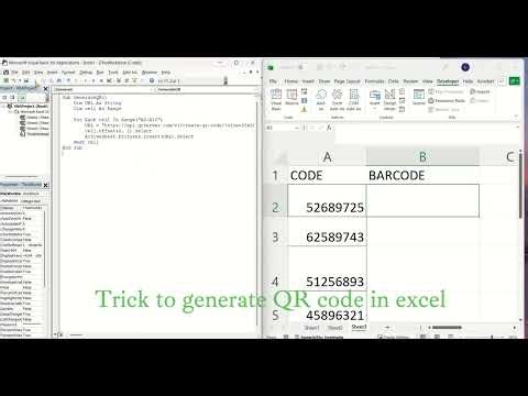 Trick to generate QR code in excel using VBA