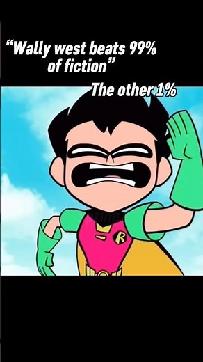 Robin causally winning a race against Wally west is so funny😭